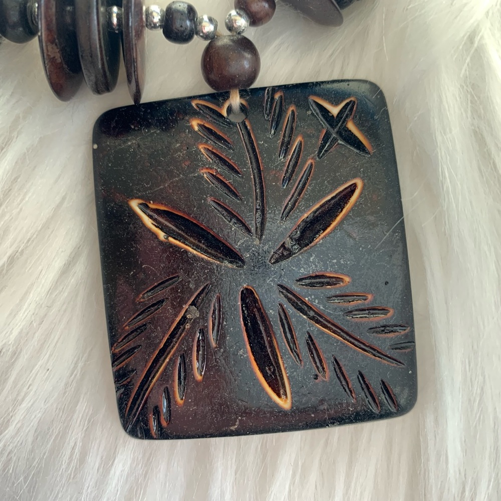 Wooden Statement Necklace